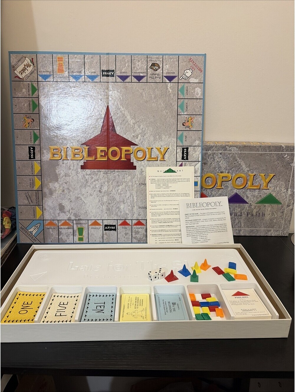 BIBLEOPOLY Board Game Biblical Game of Fun and Faith 1991 - Christian